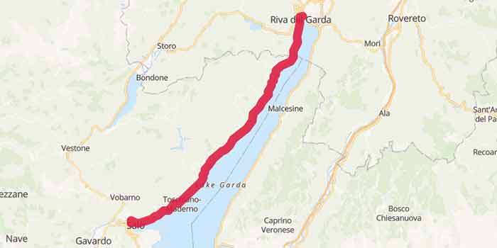 Discover the stunning West Shore of Lake Garda - Mappa