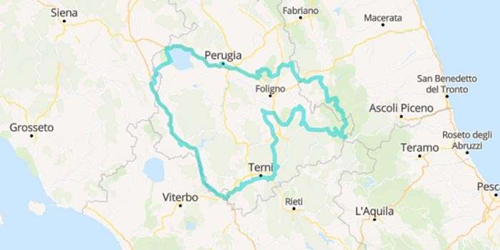 A yourney to Umbria, the picturesque Italian region - Mappa