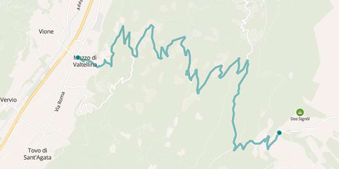 The adventurous road of the Mortirolo pass - Mappa