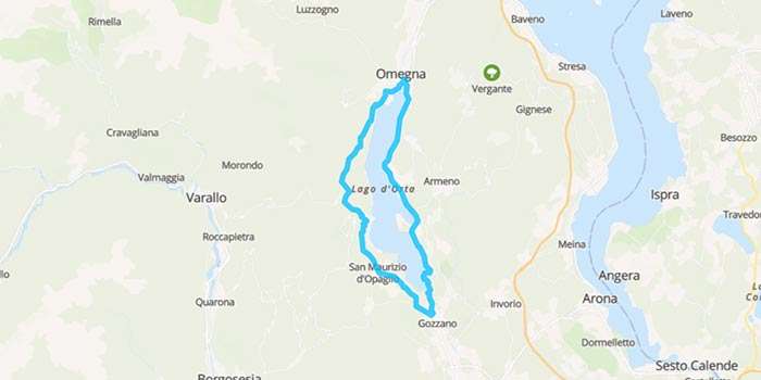 Lake Orta: one of the most picturesque lakes iin Piedmont - Mappa